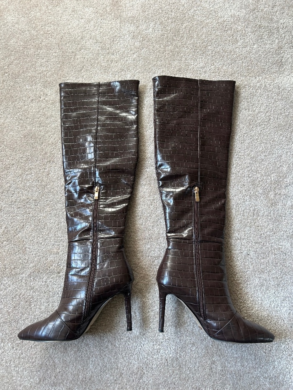 Women’s croc leather boots